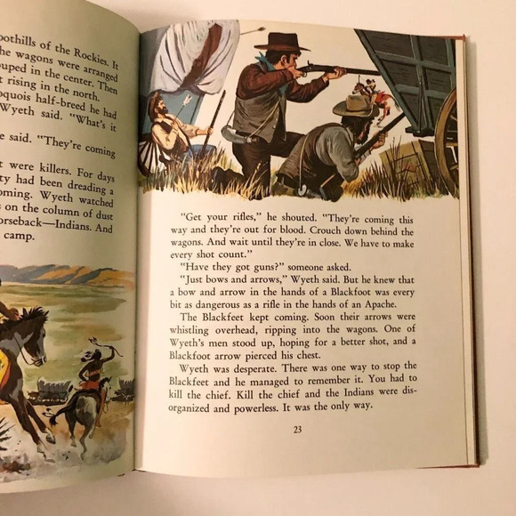 Vintage 1962 Wagons  Ho Whitman Childrens Western Book Hardcover - Picture 10 of 16